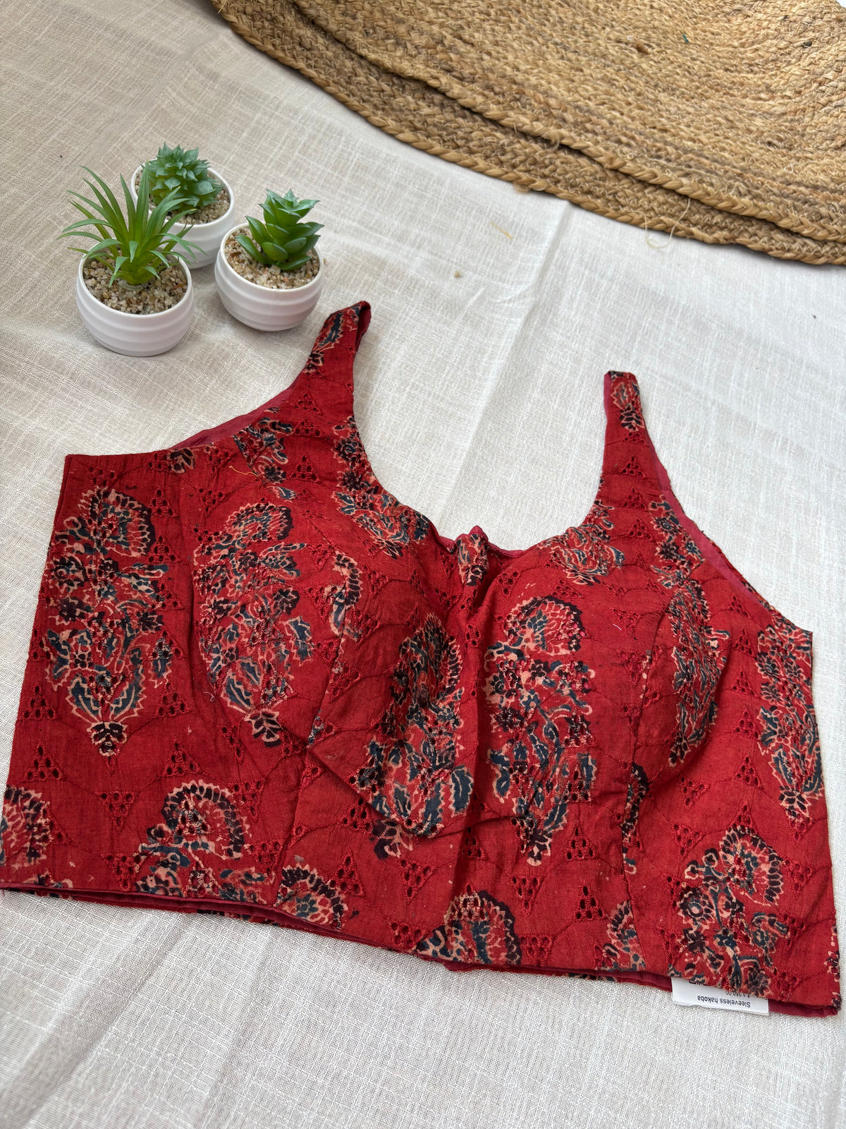 MAROON HAKOBA BLOUSE