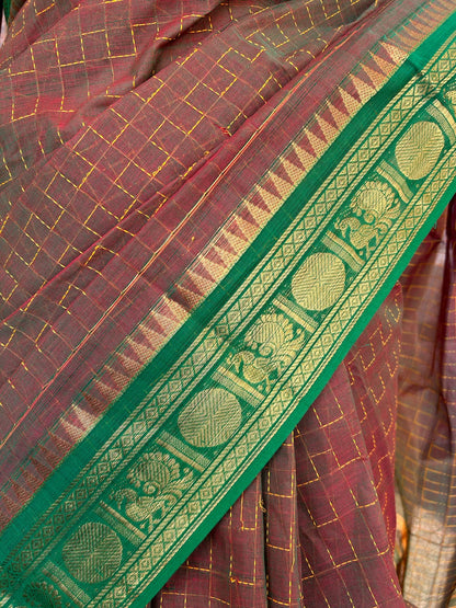 BROWN KANCHI COTTON