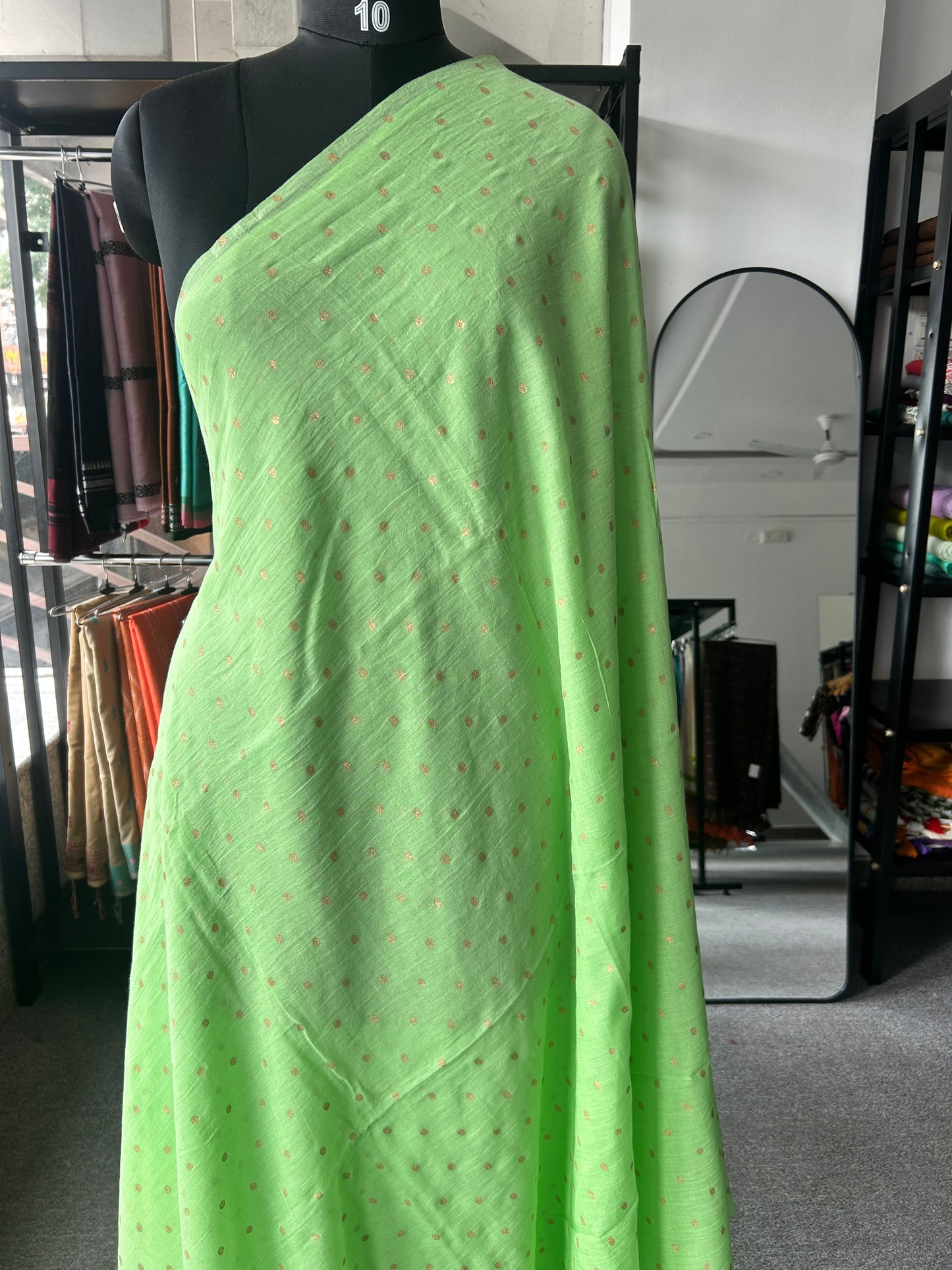 GREEN MUL SAREE