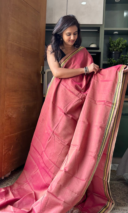 PEACH NARAYANPET SAREE