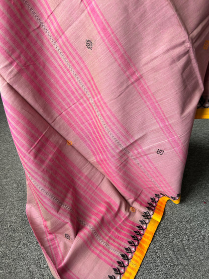 PINK DHANIAKHALI SAREE