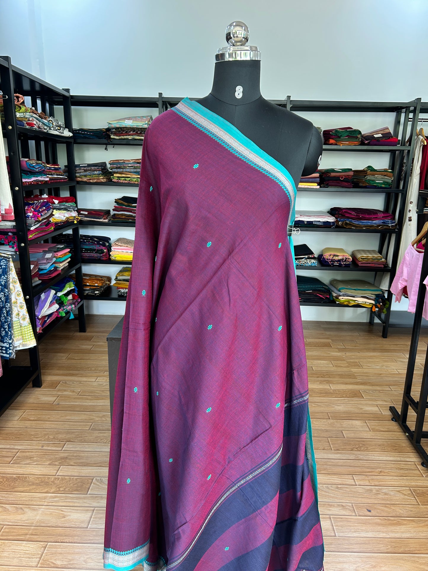 PINK DHANIAKHALI SAREE