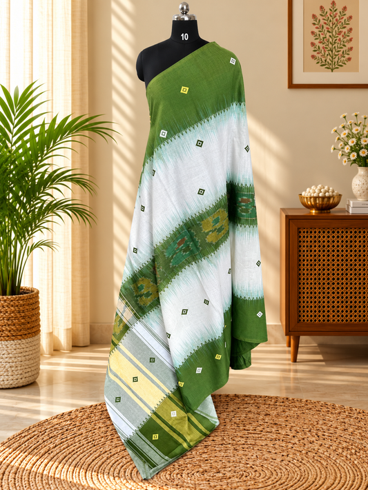 GREEN DHANIAKHALI SAREE
