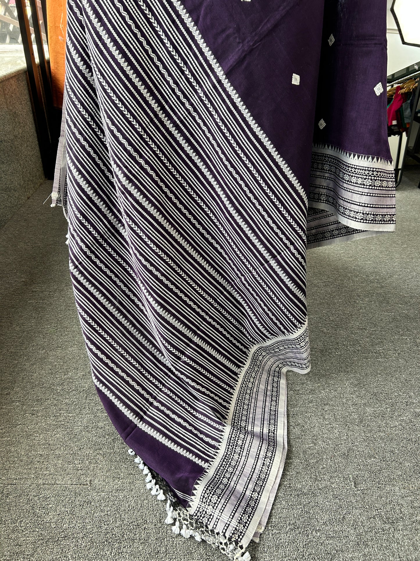 PURPLE MERCERISED SAREE