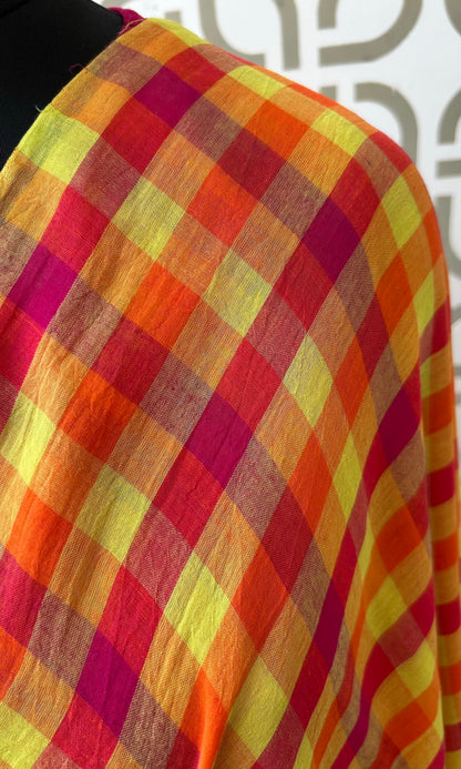 CHECK MUL SAREE
