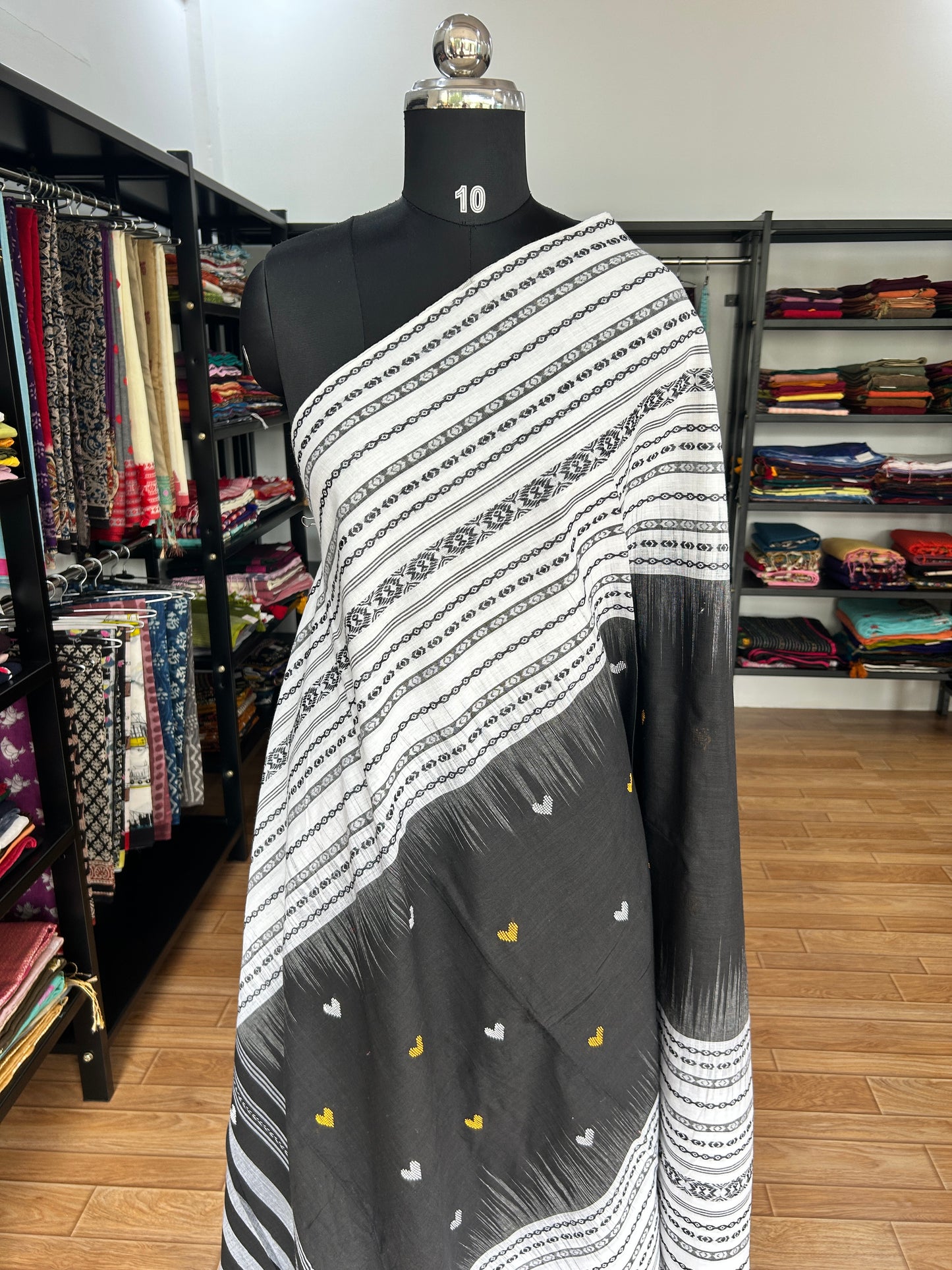BLACK DHANIAKHALI SAREE