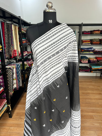 BLACK DHANIAKHALI SAREE