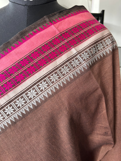 BROWN DHANIAKHALI SAREE