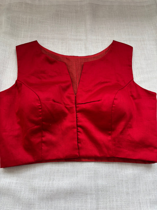 RED COTTON BLOUSE