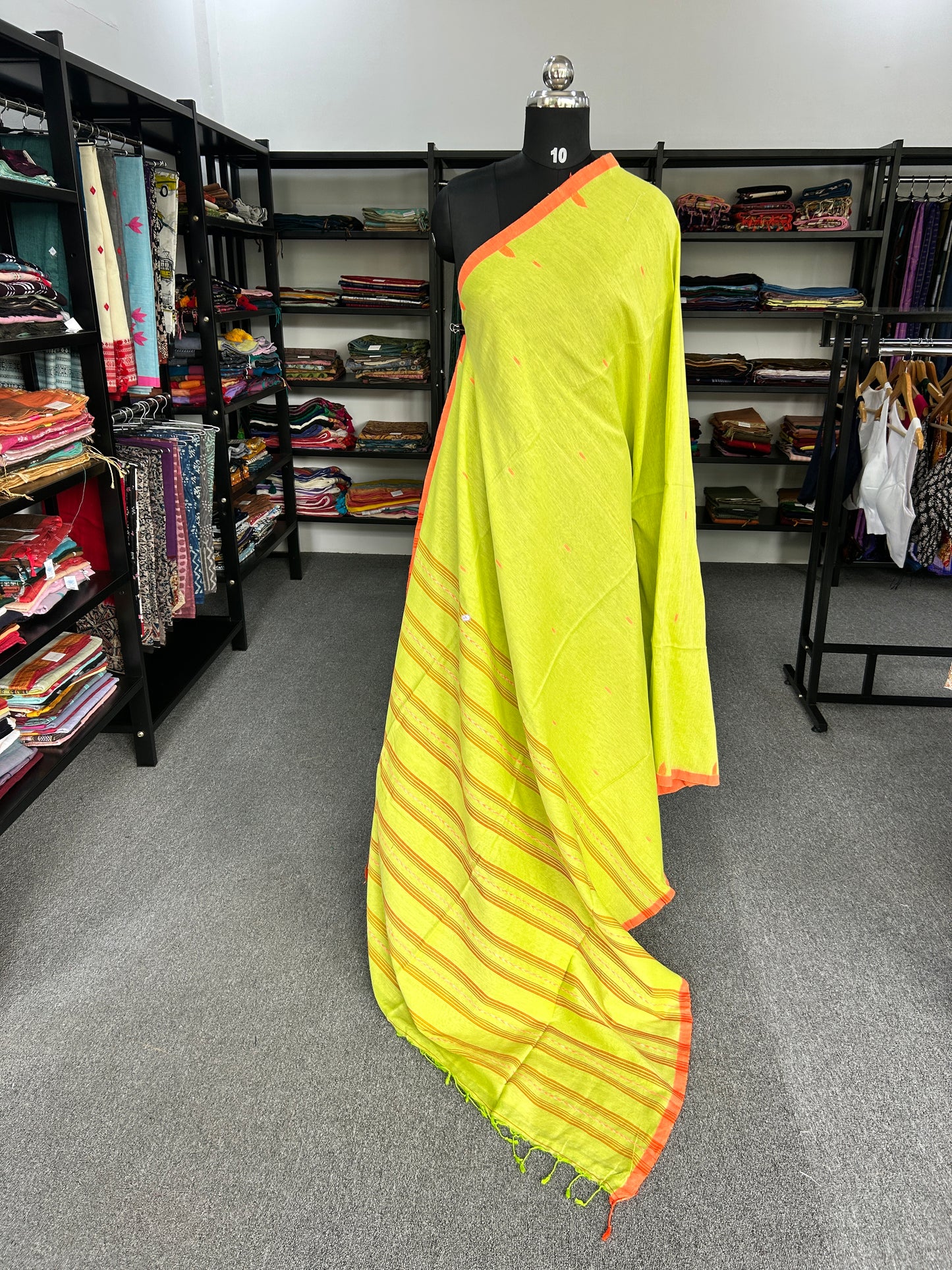 GREEN JAMDANI SAREE