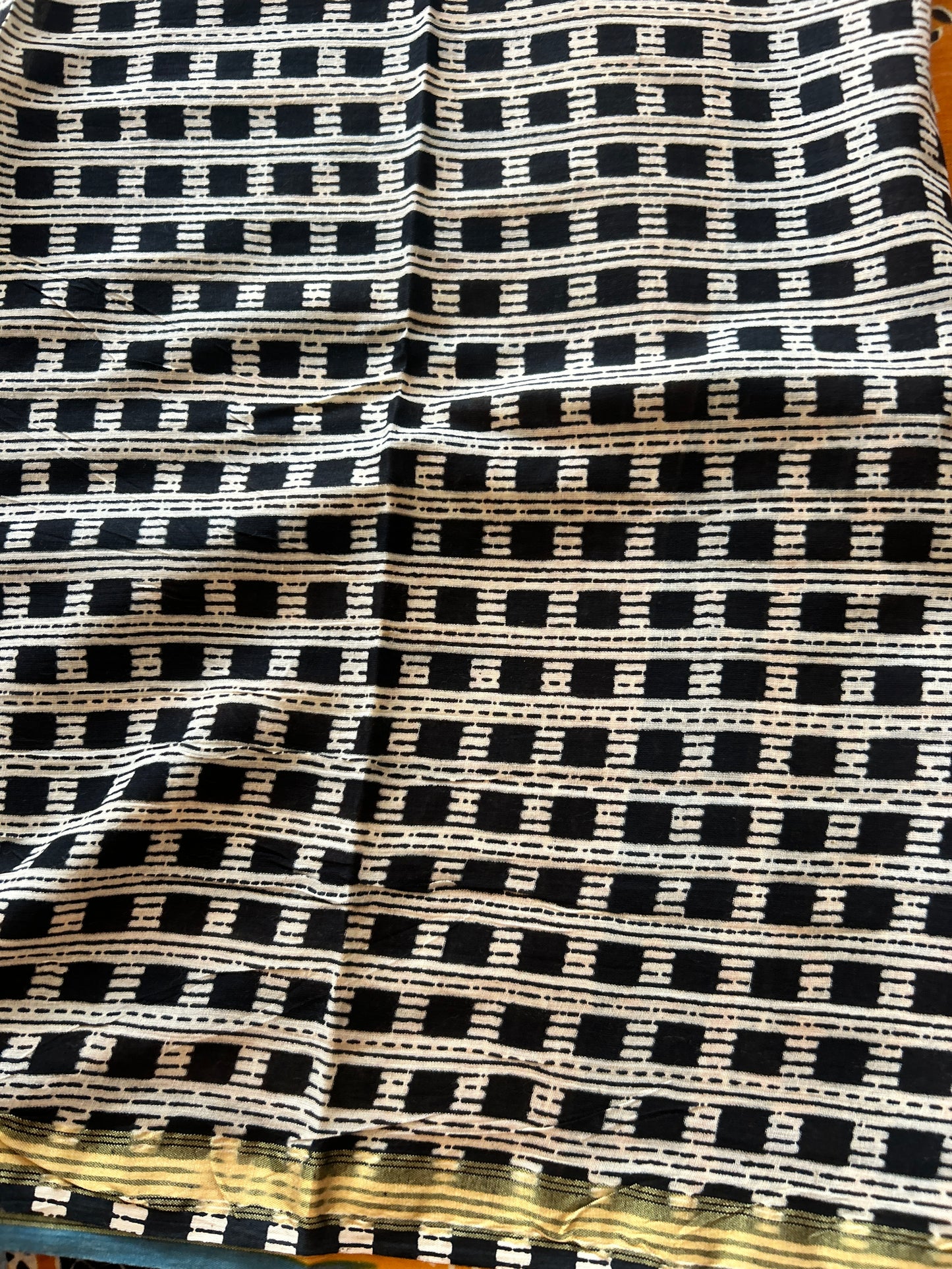 Yellow chanderi mul cotton