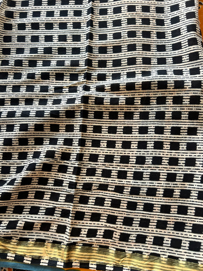 Yellow chanderi mul cotton