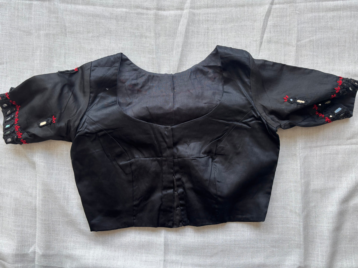Black Embroidered blouse