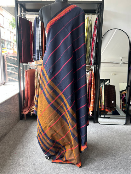 BLACK DHANIAKHALI SAREE