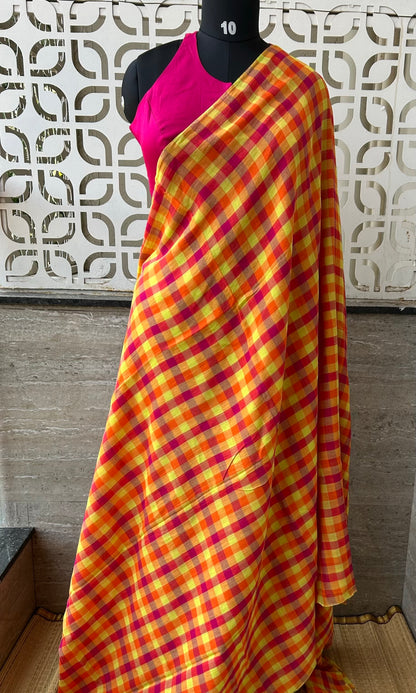 CHECK MUL SAREE