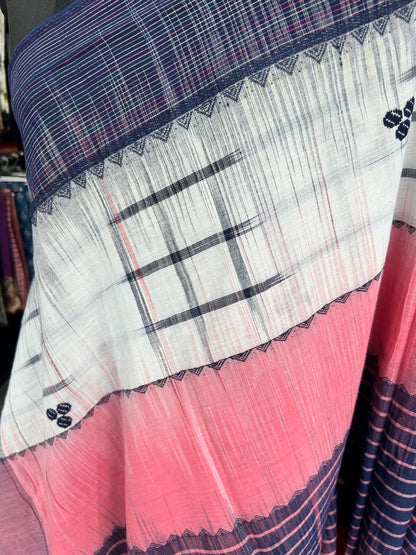 BLUE DHANIAKHALI SAREE