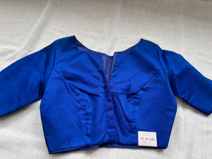 NAVY BLUE COTTON BLOUSE