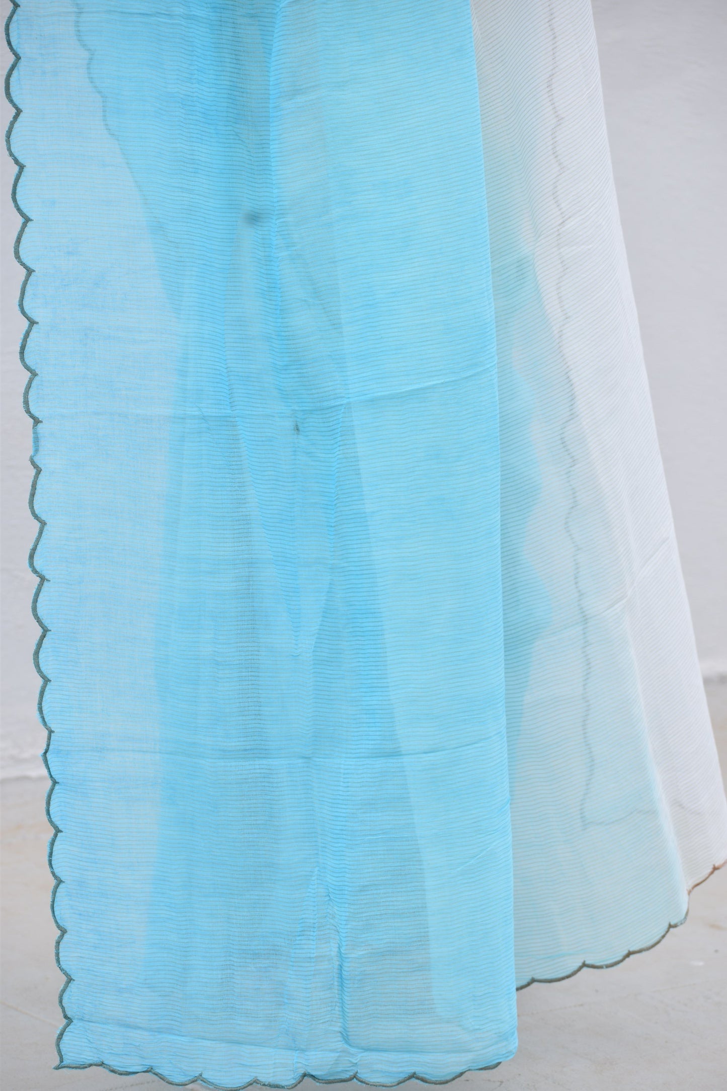 BLUE SHADED MUL SAREE