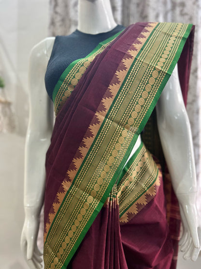 BROWN CHETTINAD COTTON