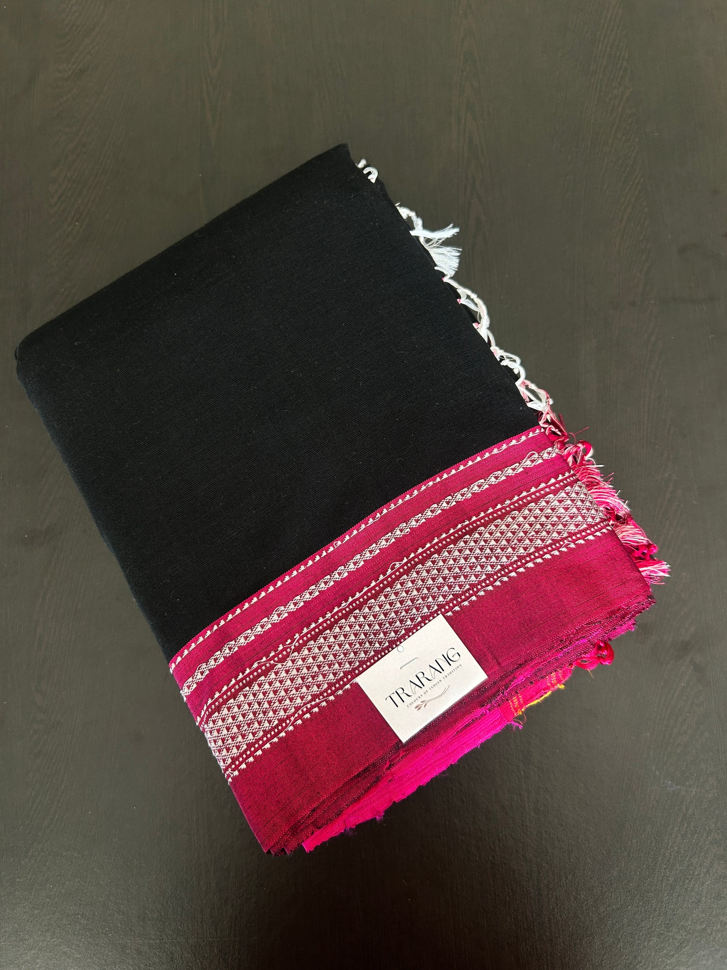 BLACK HANDLOOM ILKAL SAREE