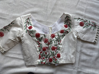 Off white Embroidered blouse