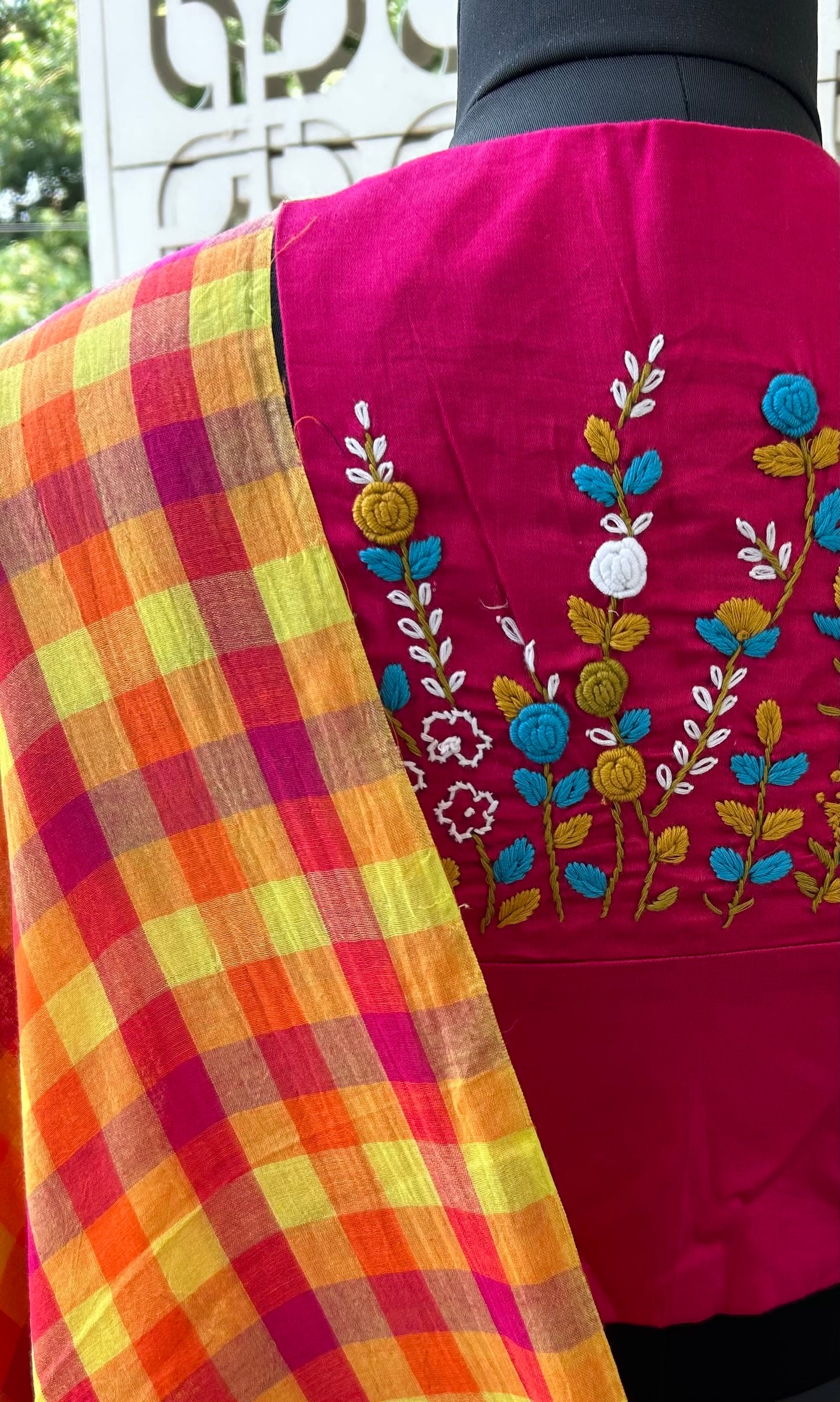 CHECK MUL SAREE