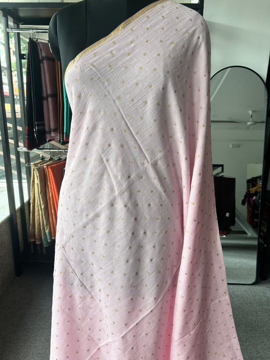 PINK MUL SAREE