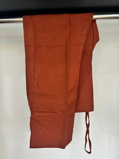 ORANGE GAMTHI COTTON SUIT
