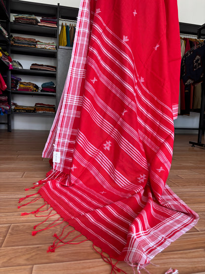 RED BHUJODI SAREE