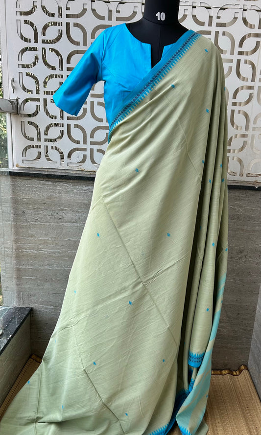 GREEN DHANIAKHALI SAREE