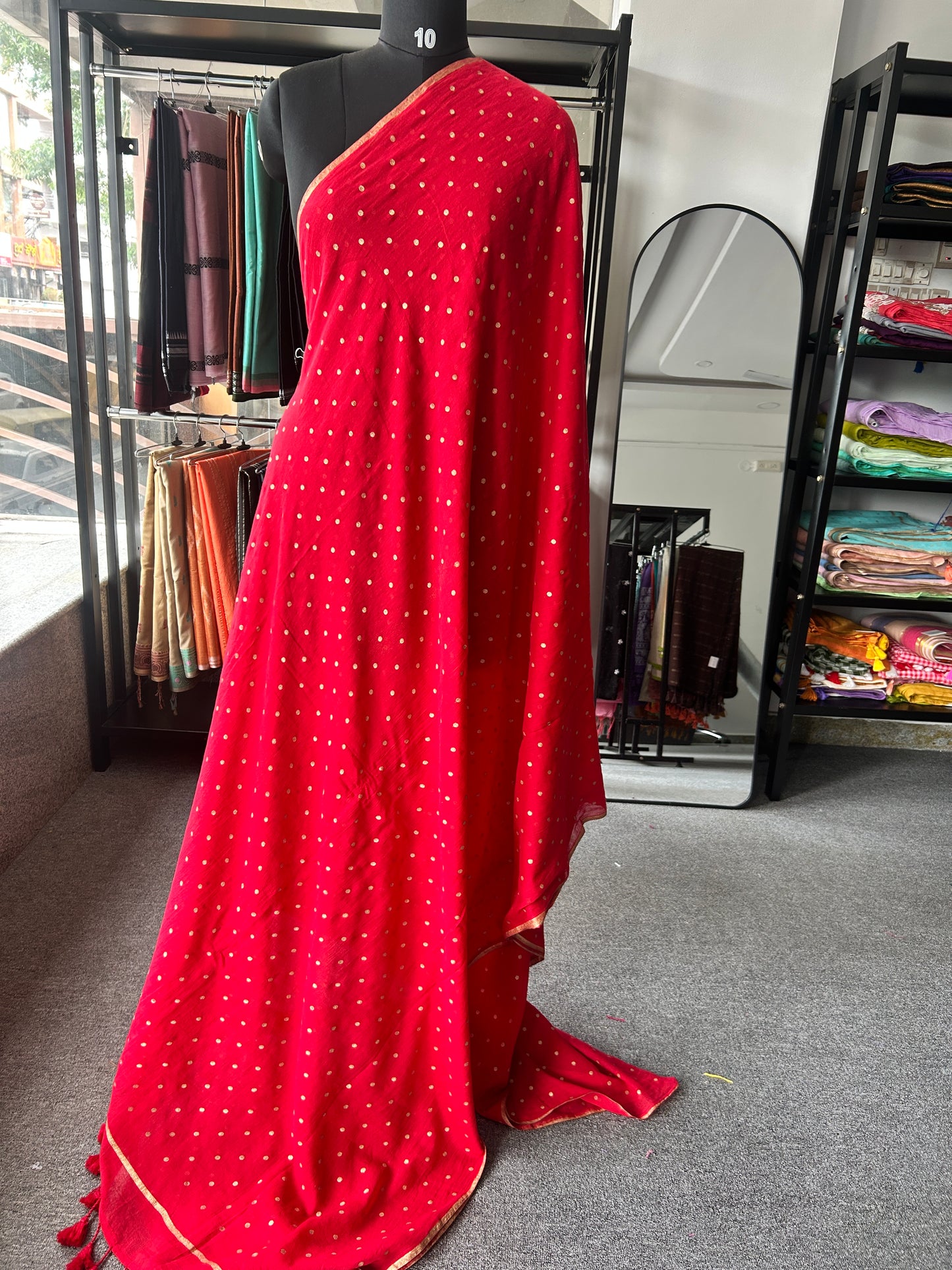 RED MUL SAREE