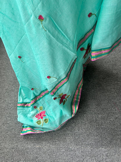 GREEN MUL SAREE