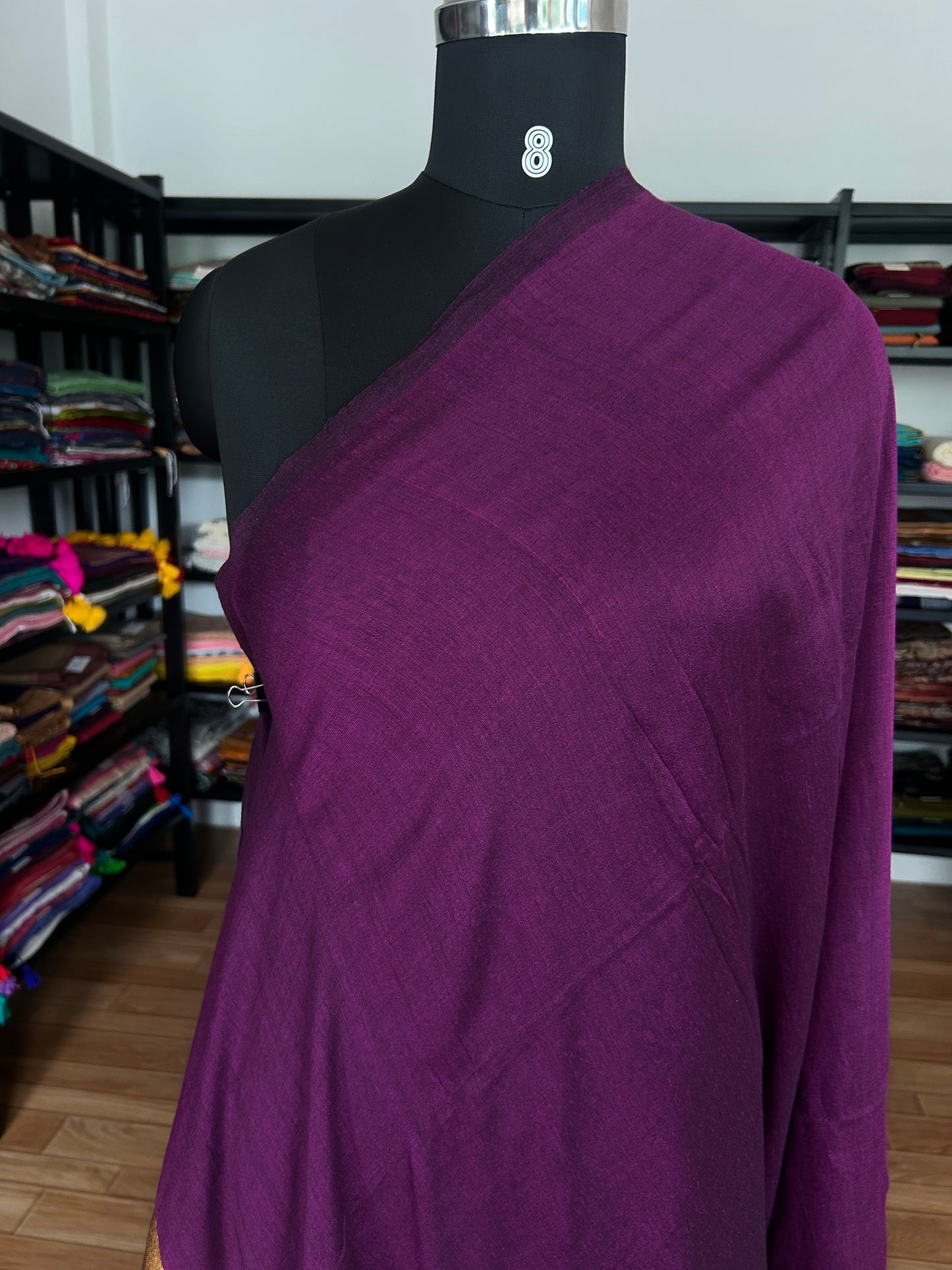 PURPLE ACRYLIC SAREE