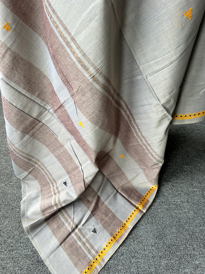 GREY DHANIAKHALI SAREE