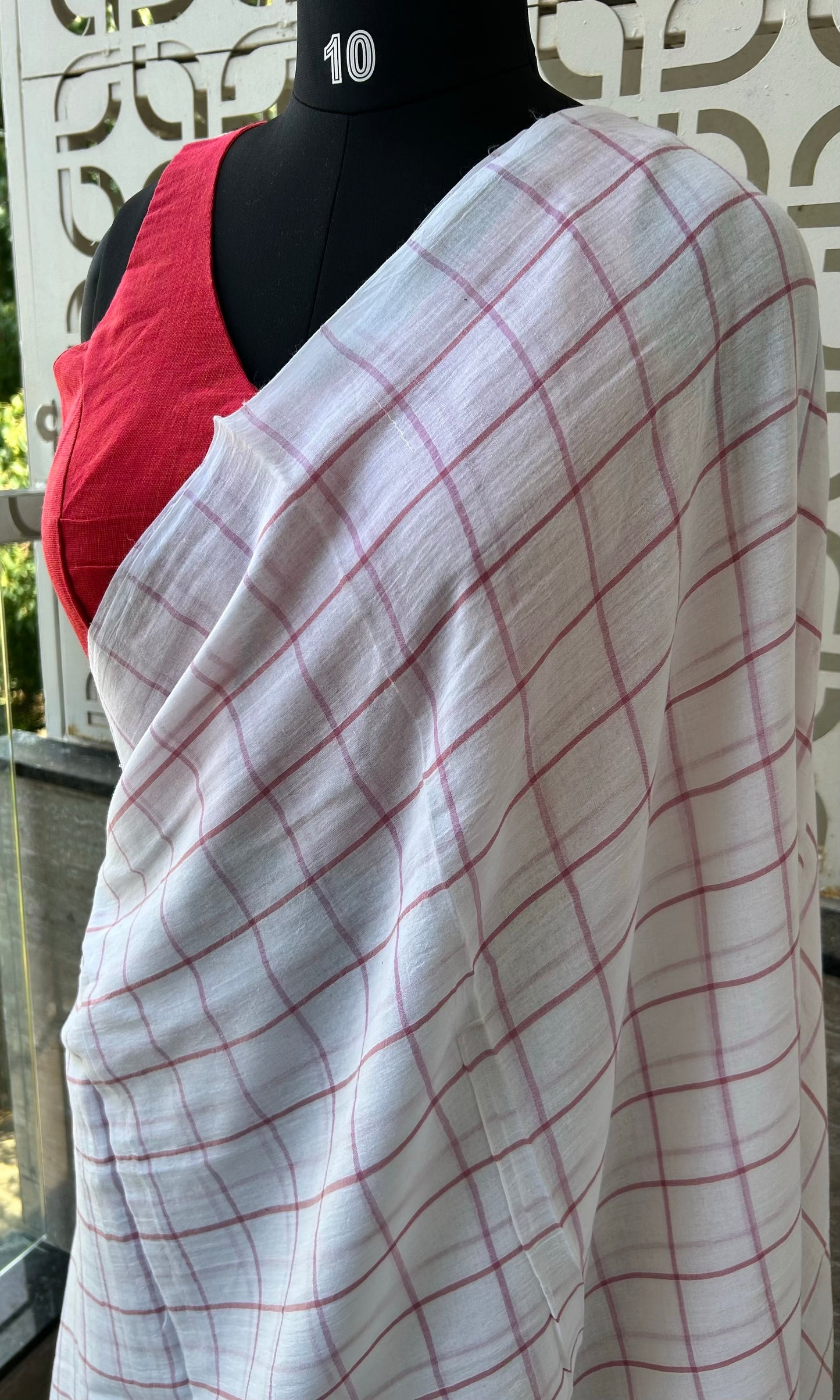 WHITE MUL SAREE