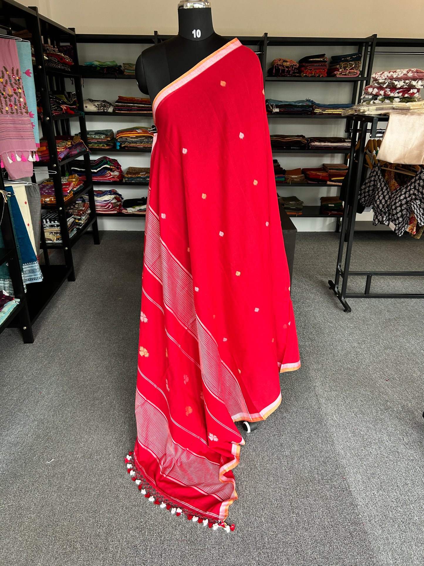 WHITE JAMDANI SAREE