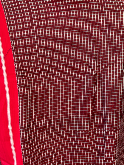 BROWN PATTEDANCHU SAREE.