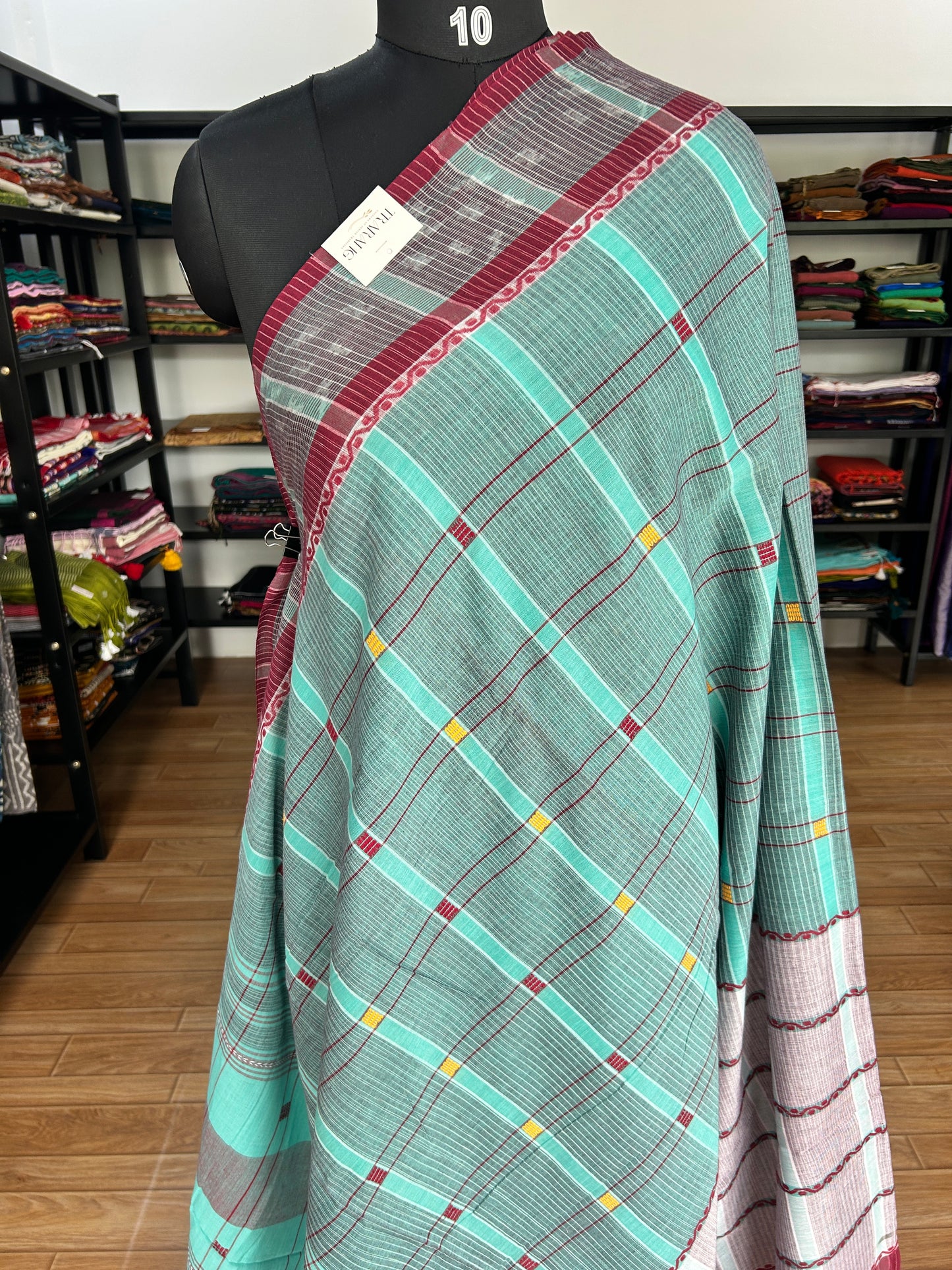 GREEN DHANIAKHALI SAREE