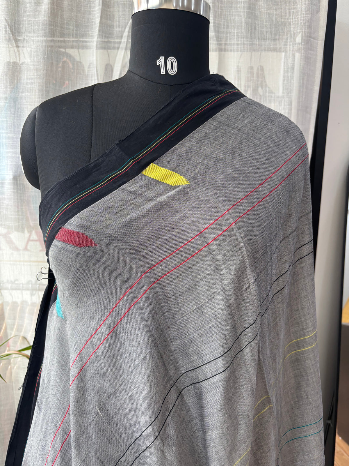 GREY JAMDANI SAREE