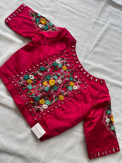 Pink Embroidered blouse