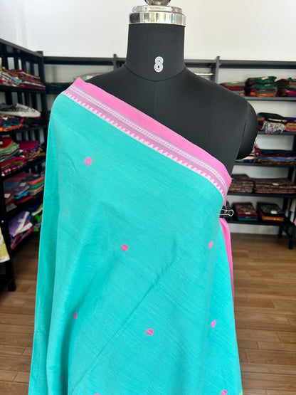 GREEN DHANIAKHALI SAREE