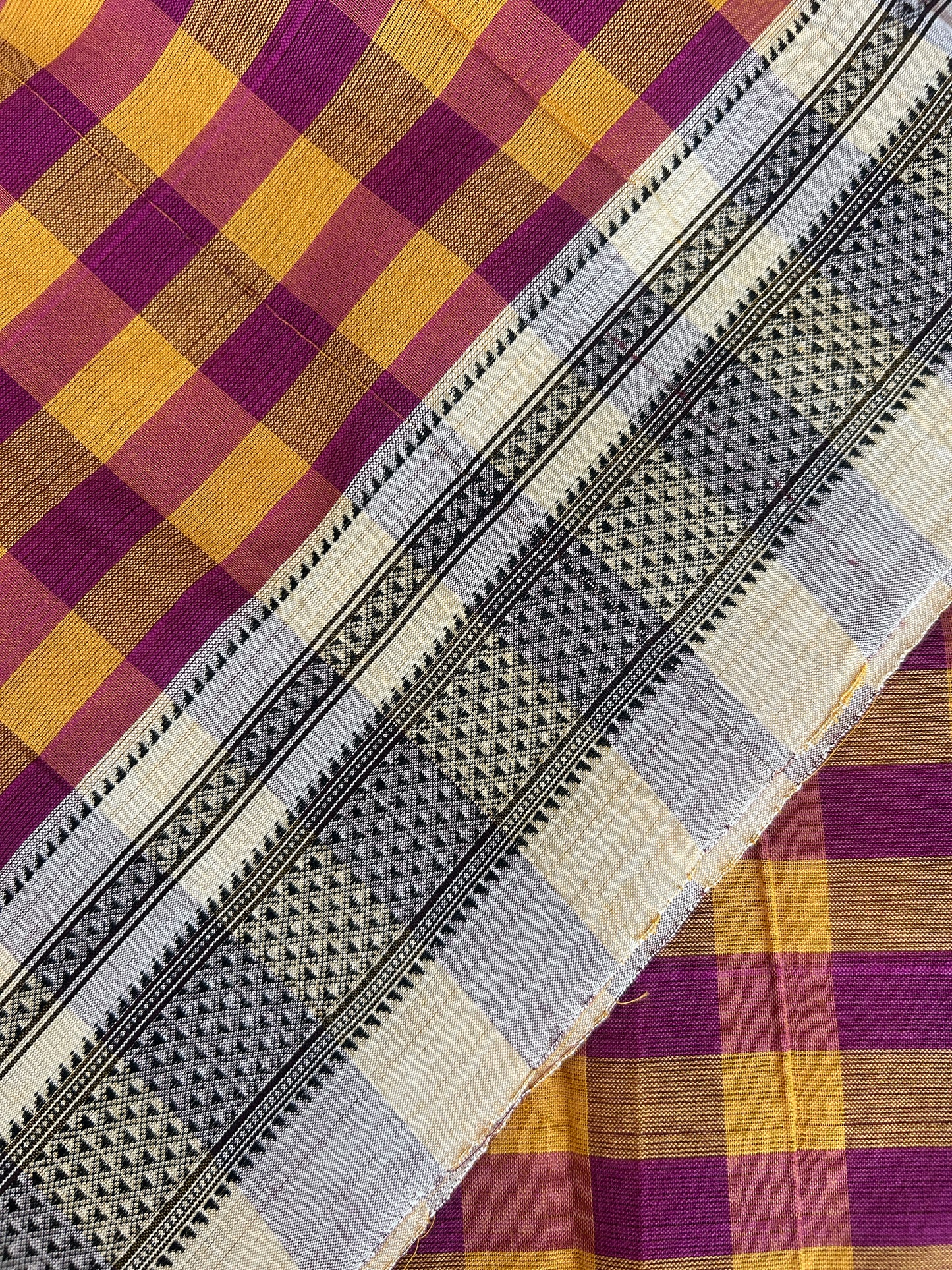 CHECKS HANDLOOM ILKAL SAREE