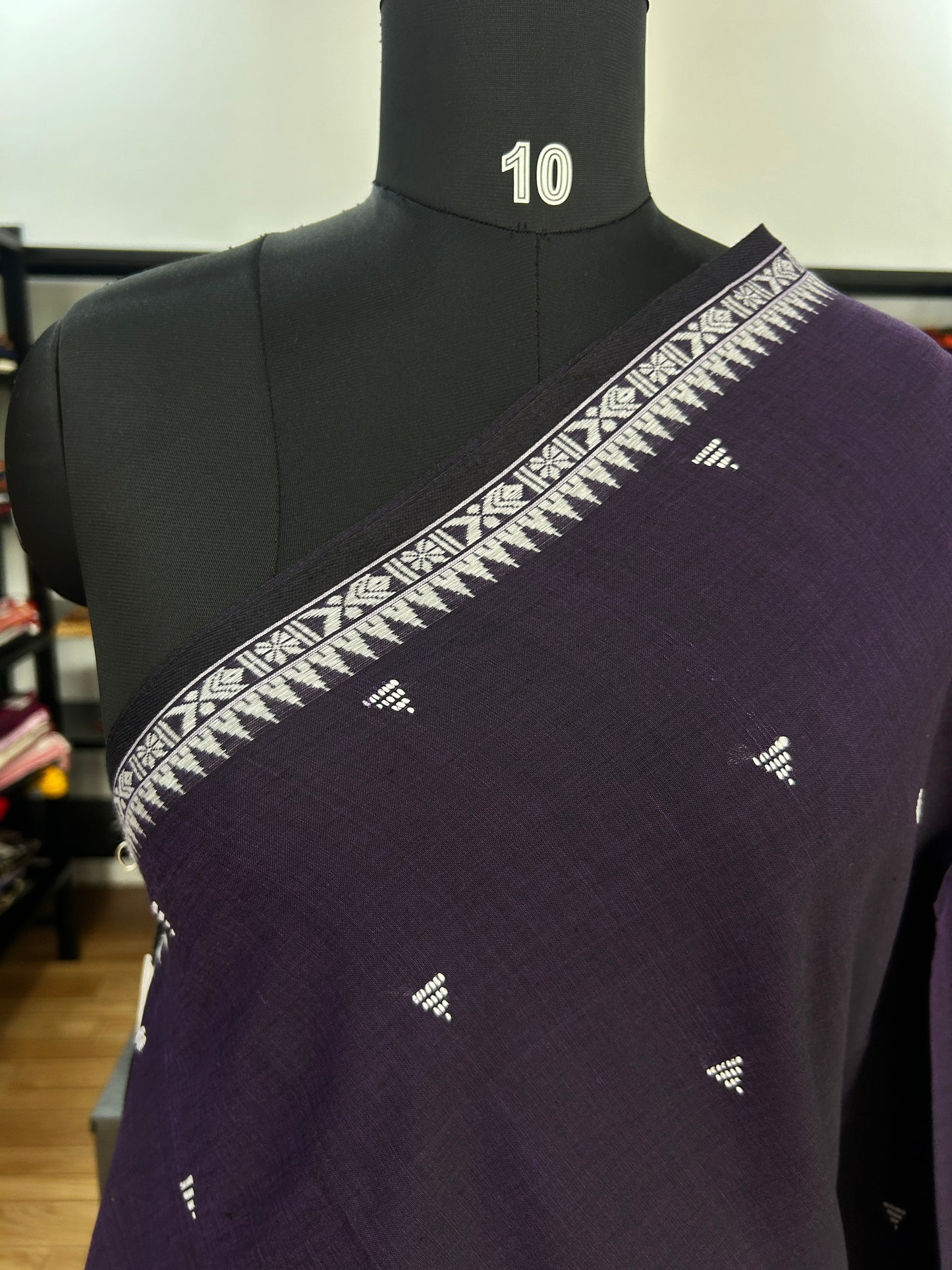 PURPLE DHANIAKHALI SAREE