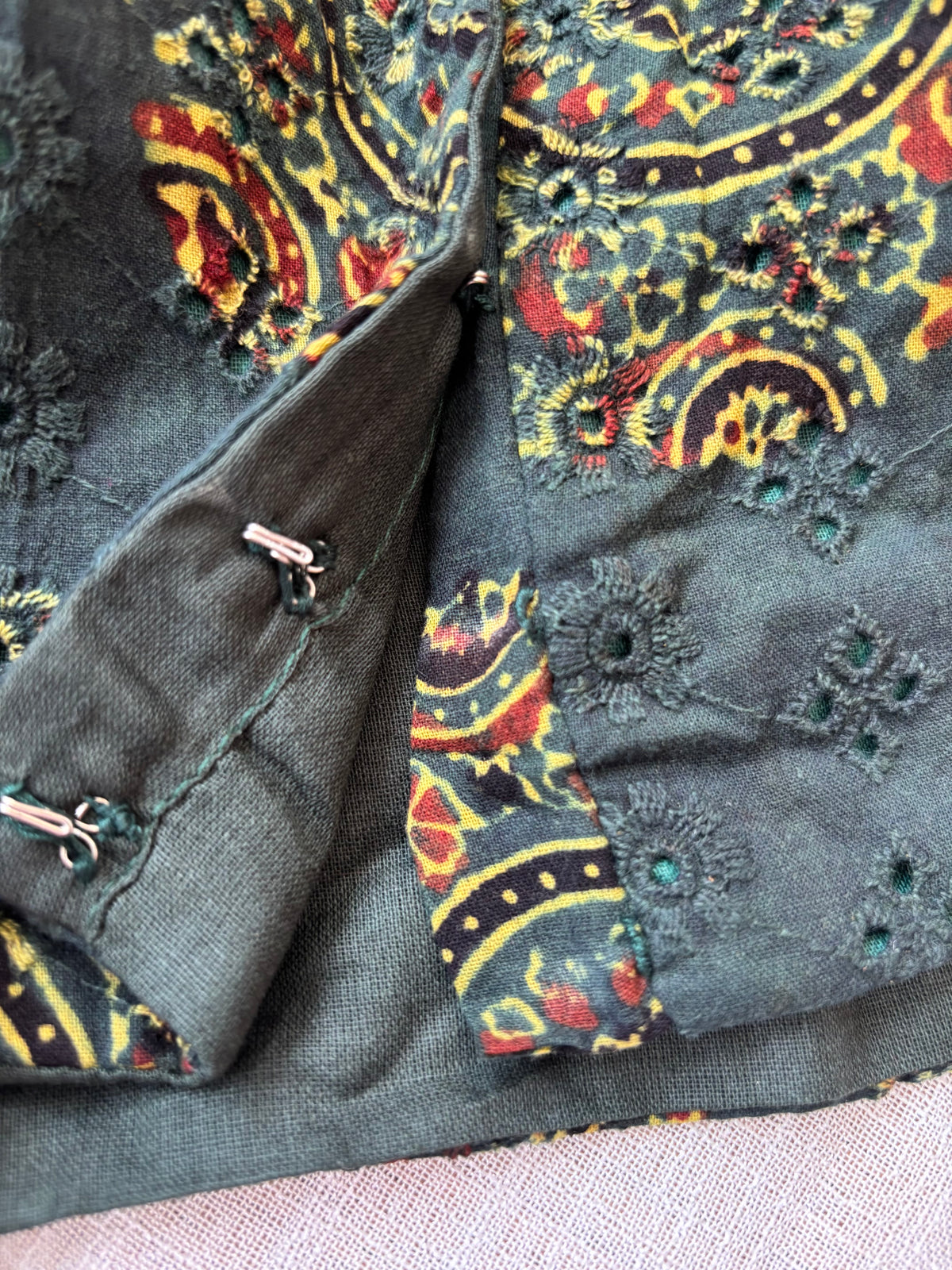 GREEN HAKOBA BLOUSE