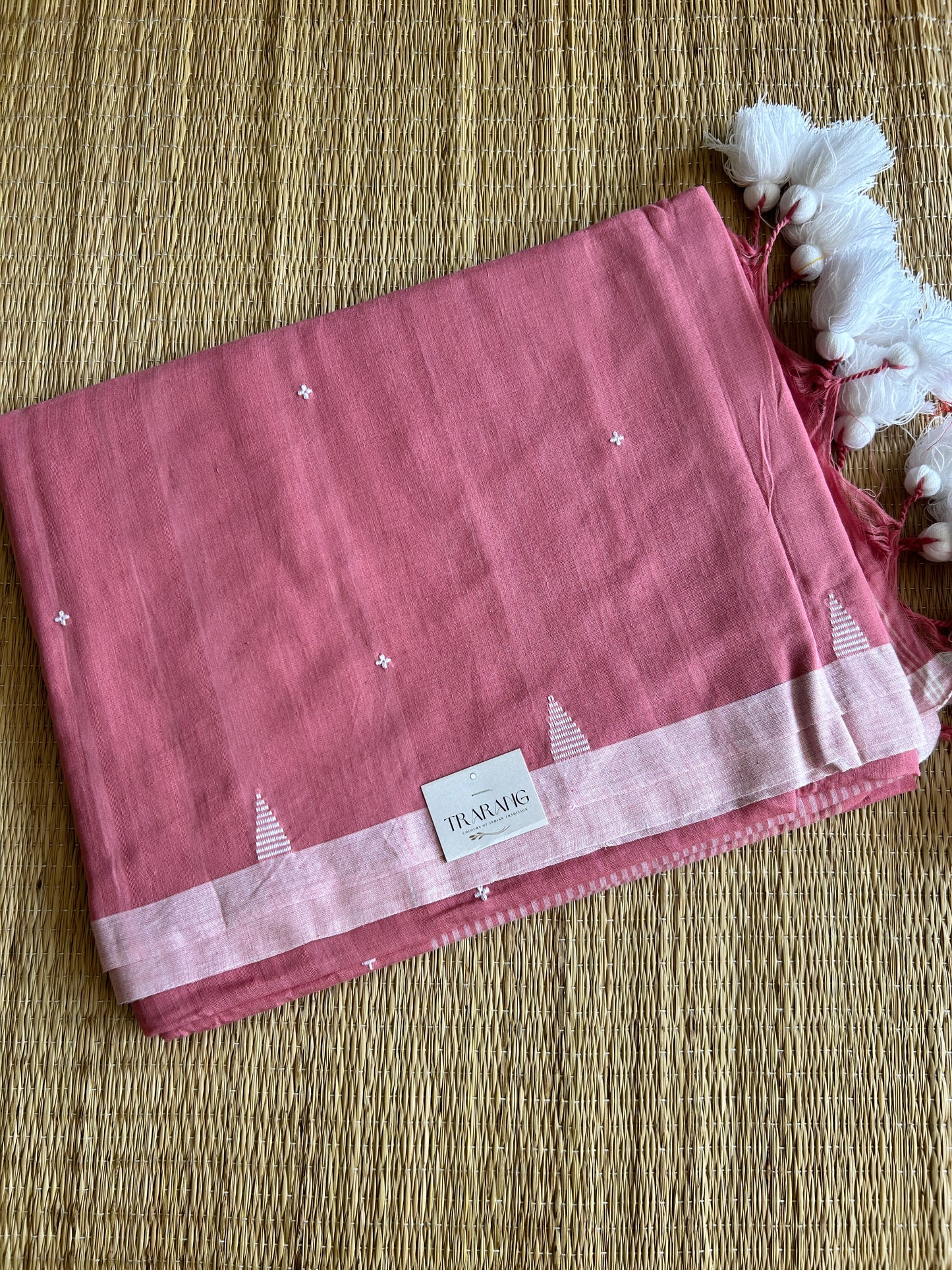 PINK JAMDANI SAREE