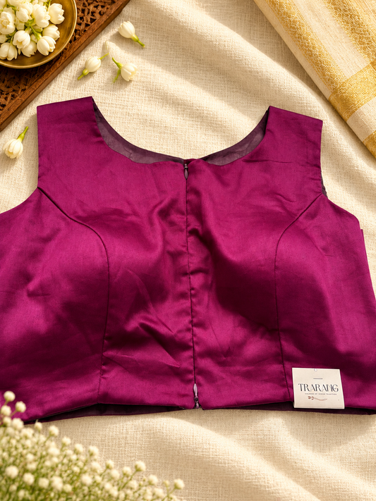 PURPLE COTTON BLOUSE