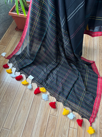 BLACK JAMDANI SAREE