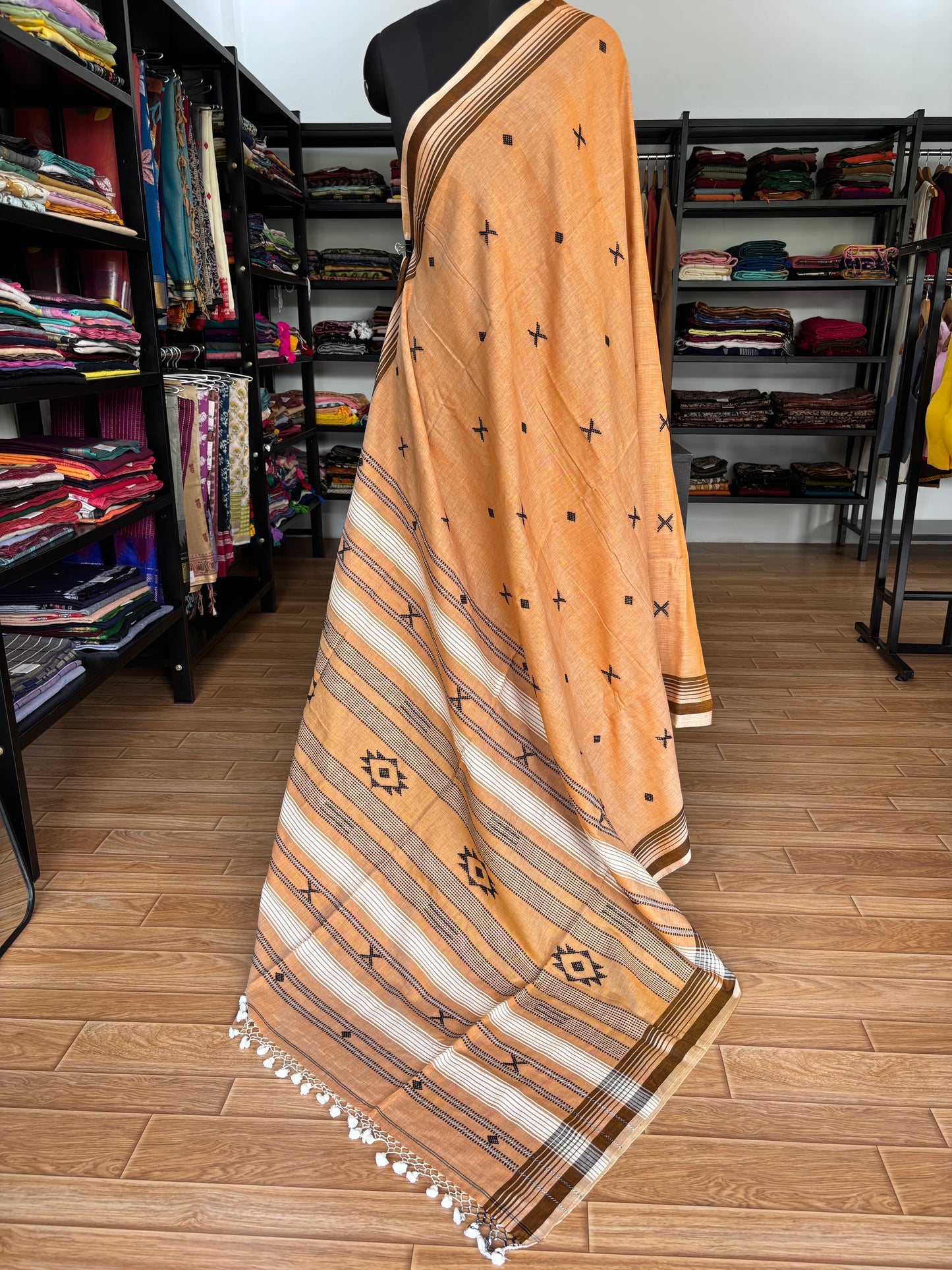 ORANGE BHUJODI SAREE