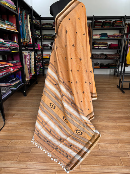 ORANGE BHUJODI SAREE