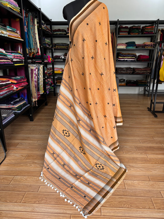 ORANGE BHUJODI SAREE